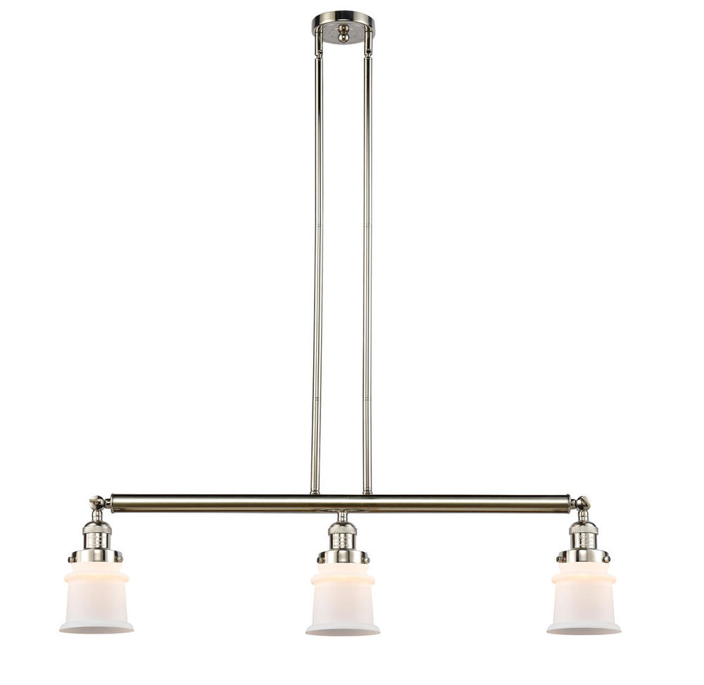 Canton - 3 Light - 39 inch - Polished Nickel - Stem Hung - Island Light