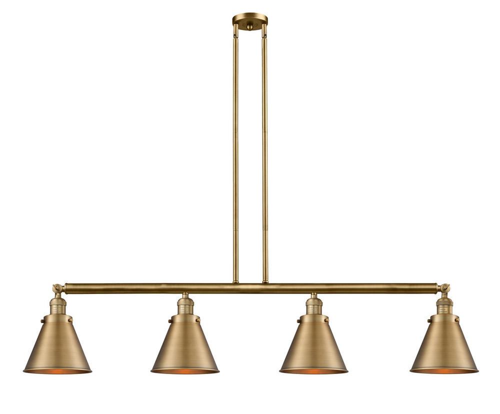 Appalachian - 4 Light - 52 inch - Brushed Brass - Stem Hung - Adjustable Island Light