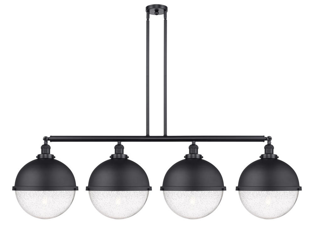 Hampden - 4 Light - 58 inch - Matte Black - Stem Hung - Island Light