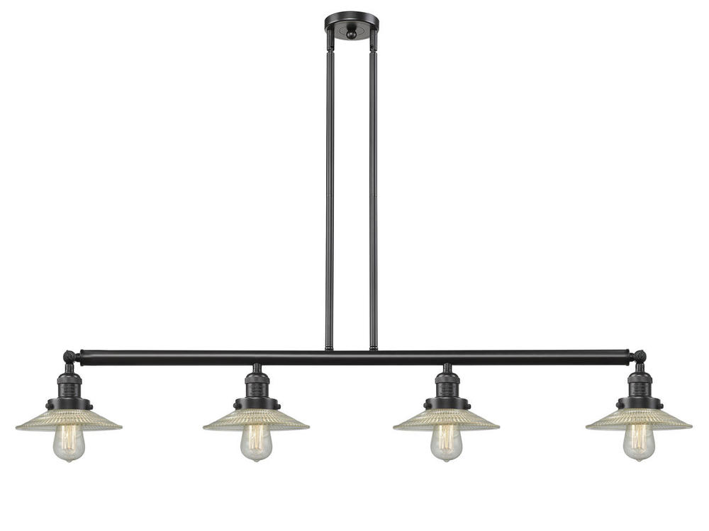 Halophane - 4 Light - 53 inch - Oil Rubbed Bronze - Stem Hung - Island Light