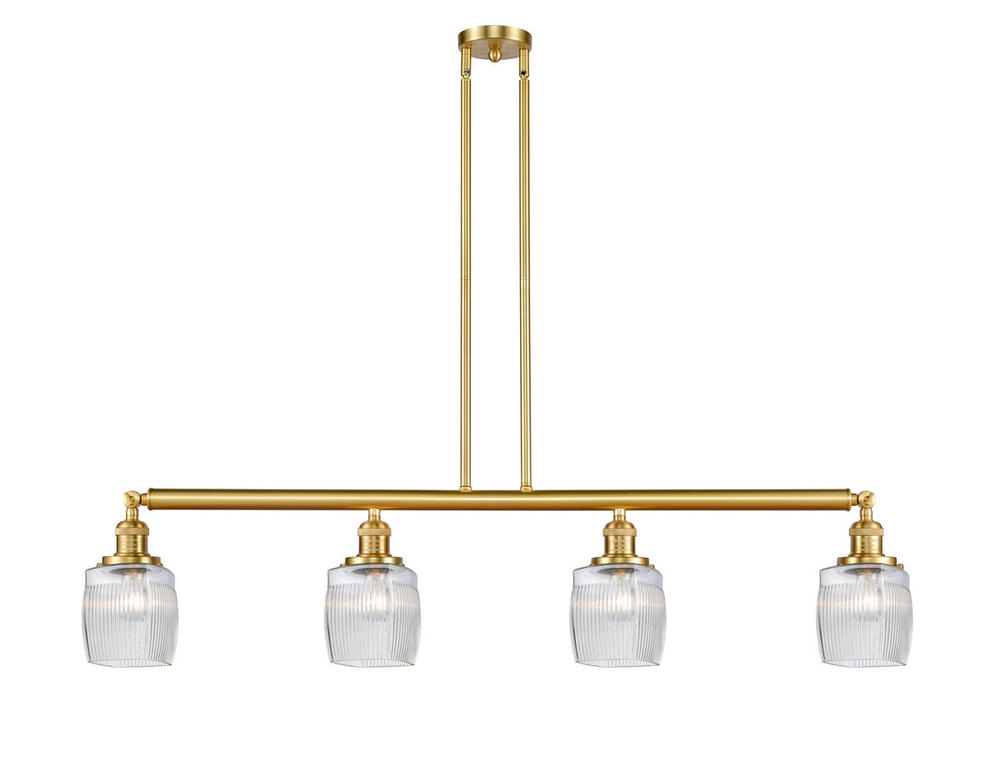 Colton - 4 Light - 50 inch - Satin Gold - Stem Hung - Adjustable Island Light