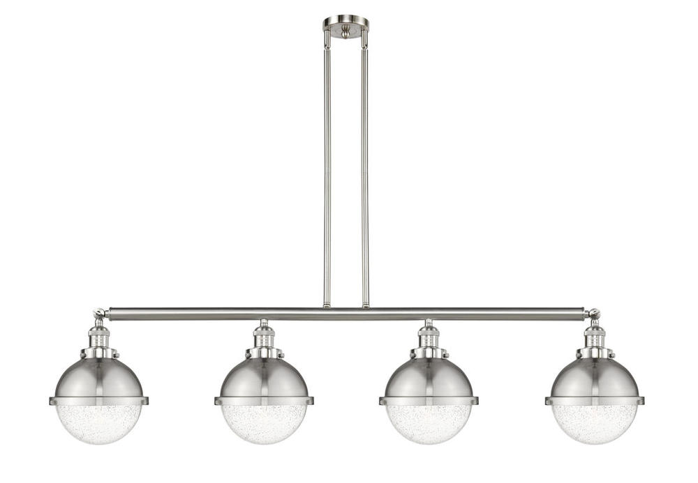 Hampden - 4 Light - 54 inch - Brushed Satin Nickel - Stem Hung - Island Light