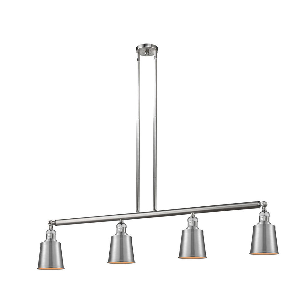 Addison - 4 Light - 50 inch - Brushed Satin Nickel - Stem Hung - Island Light