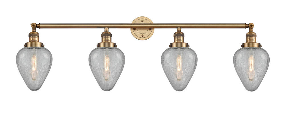 Geneseo - 4 Light - 43 inch - Brushed Brass - Adjustable Bath Vanity Light