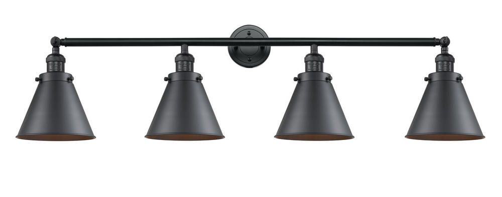 Appalachian - 4 Light - 44 inch - Matte Black - Bath Vanity Light