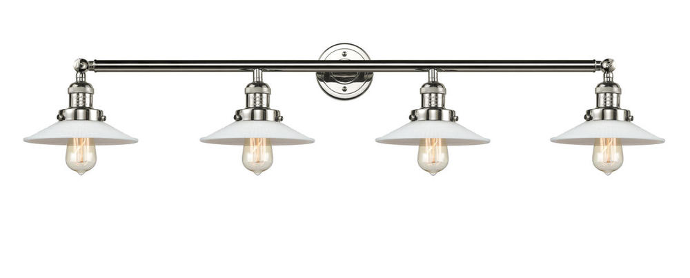 Halophane - 4 Light - 45 inch - Polished Nickel - Bath Vanity Light