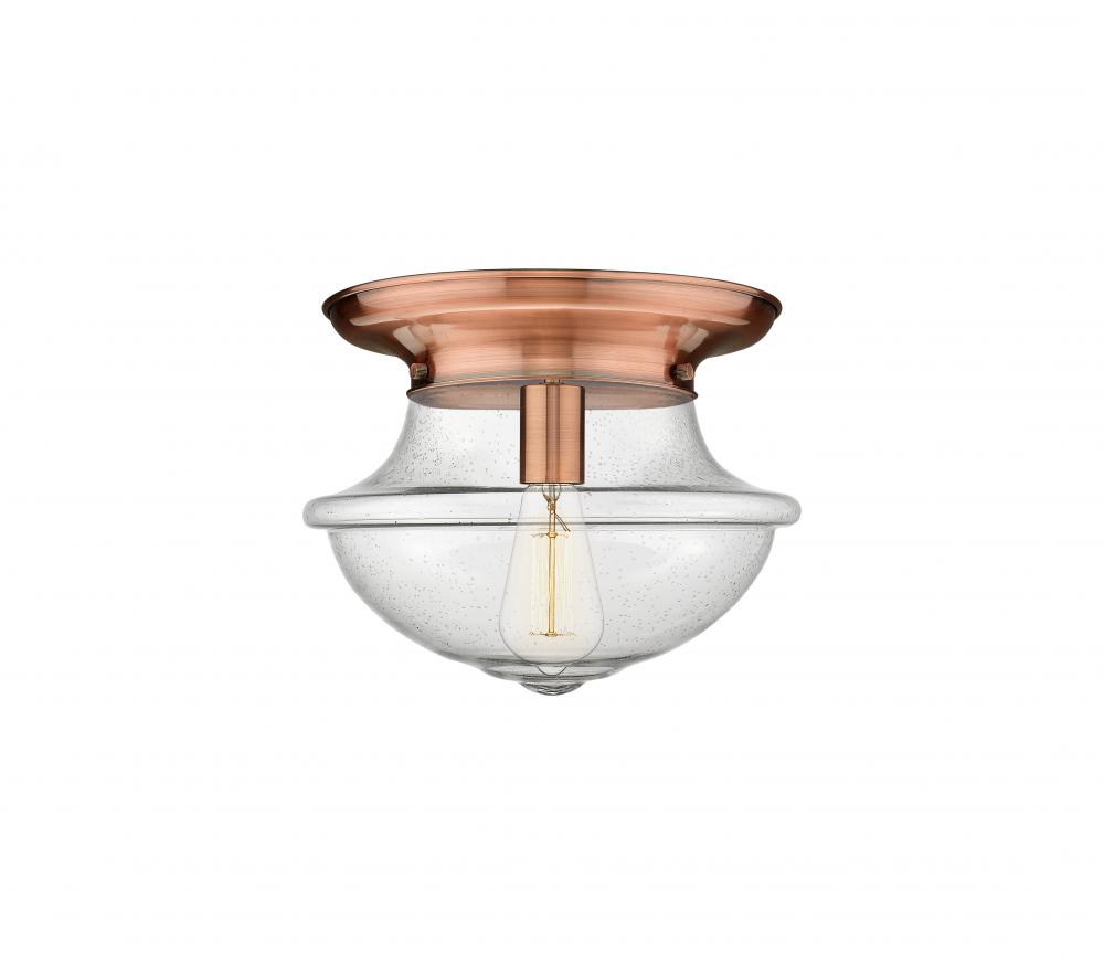 Oxford - 1 Light - 14 inch - Antique Copper - Flush Mount