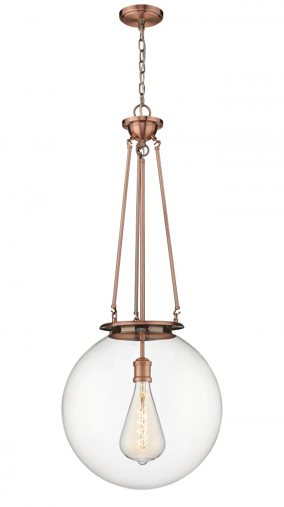 Beacon - 1 Light - 18 inch - Antique Copper - Chain Hung - Pendant