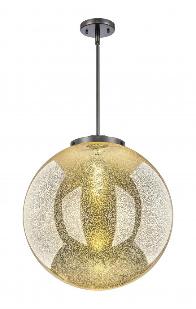 Beacon - 1 Light - 18 inch - Matte Black - Stem Hung - Pendant