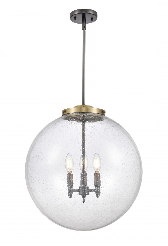 Beacon - 3 Light - 18 inch - Black Antique Brass - Cord hung - Pendant