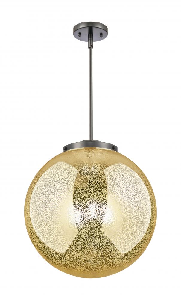 Beacon - 3 Light - 16 inch - Matte Black - Cord hung - Pendant