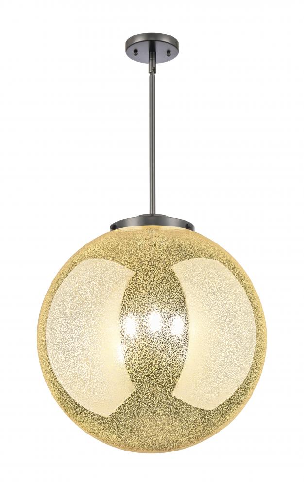 Beacon - 3 Light - 18 inch - Matte Black - Cord hung - Pendant