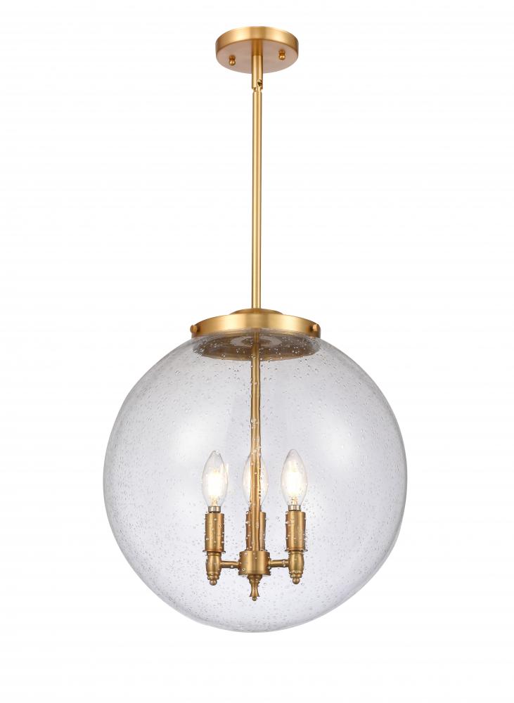 Beacon - 3 Light - 16 inch - Satin Gold - Cord hung - Pendant