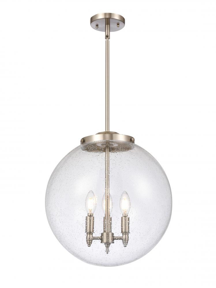 Beacon - 3 Light - 16 inch - Brushed Satin Nickel - Stem hung - Pendant