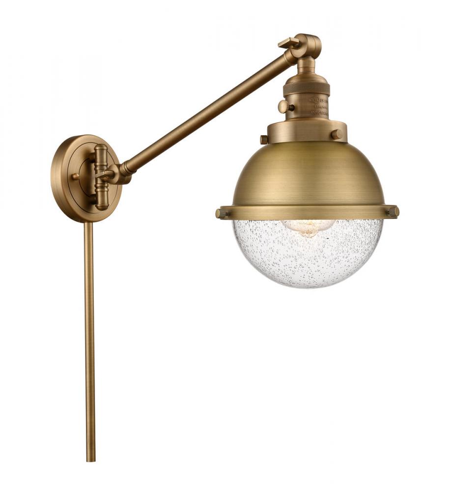 Hampden - 1 Light - 7 inch - Brushed Brass - Swing Arm