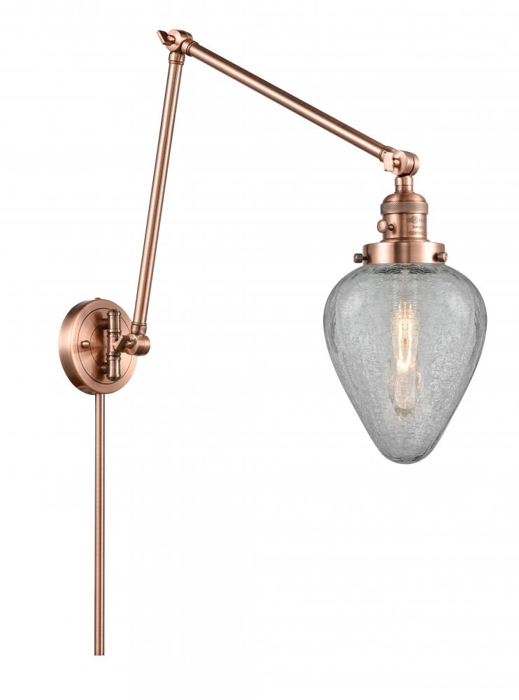 Geneseo - 1 Light - 8 inch - Antique Copper -Adjustable Swing Arm