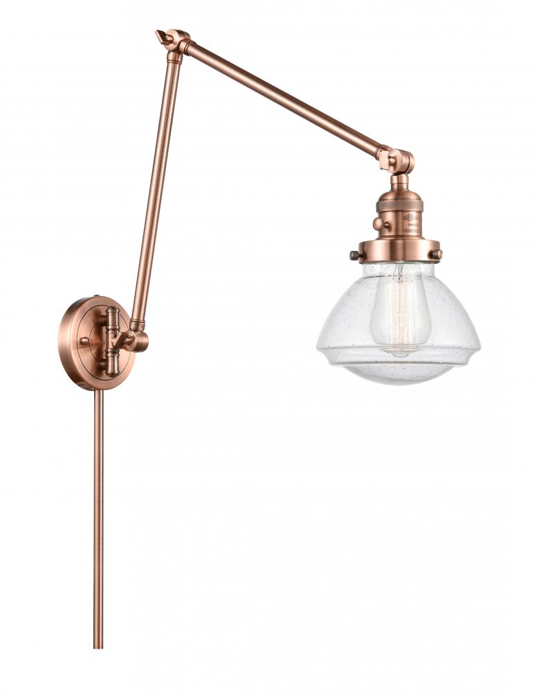 Olean - 1 Light - 9 inch - Antique Copper - Swing Arm