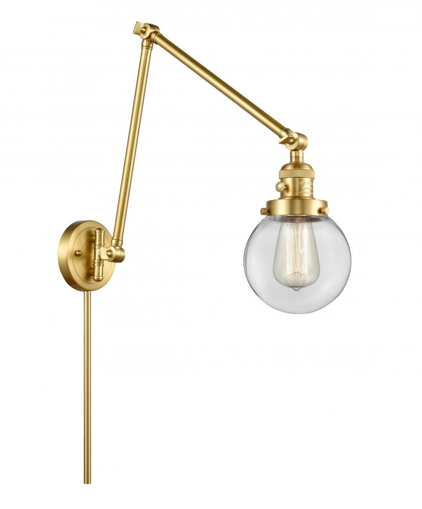 Beacon - 1 Light - 6 inch - Satin Gold - Swing Arm