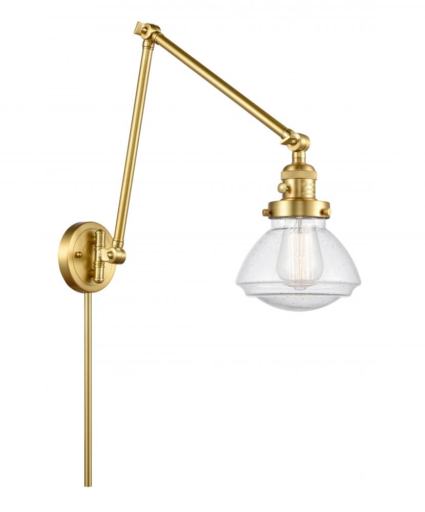 Olean - 1 Light - 9 inch - Satin Gold - Swing Arm