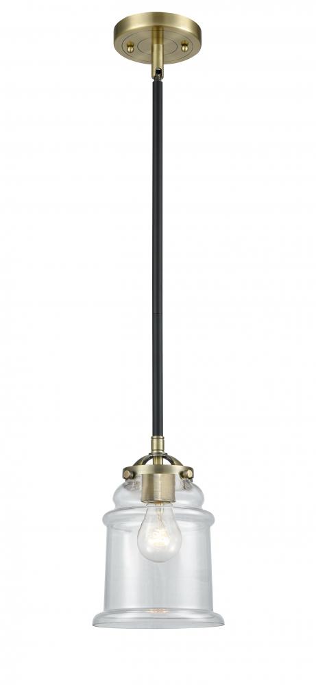 Canton - 1 Light - 6 inch - Black Antique Brass - Cord hung - Mini Pendant