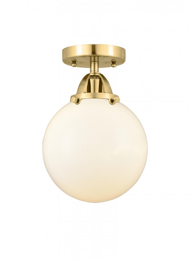 Beacon - 1 Light - 8 inch - Satin Gold - Semi-Flush Mount