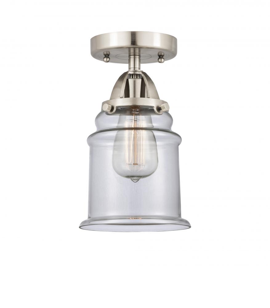 Canton - 1 Light - 6 inch - Brushed Satin Nickel - Semi-Flush Mount