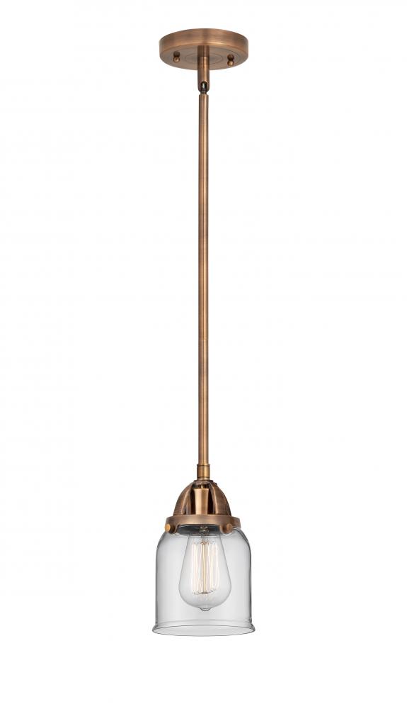 Bell - 1 Light - 5 inch - Antique Copper - Cord hung - Mini Pendant