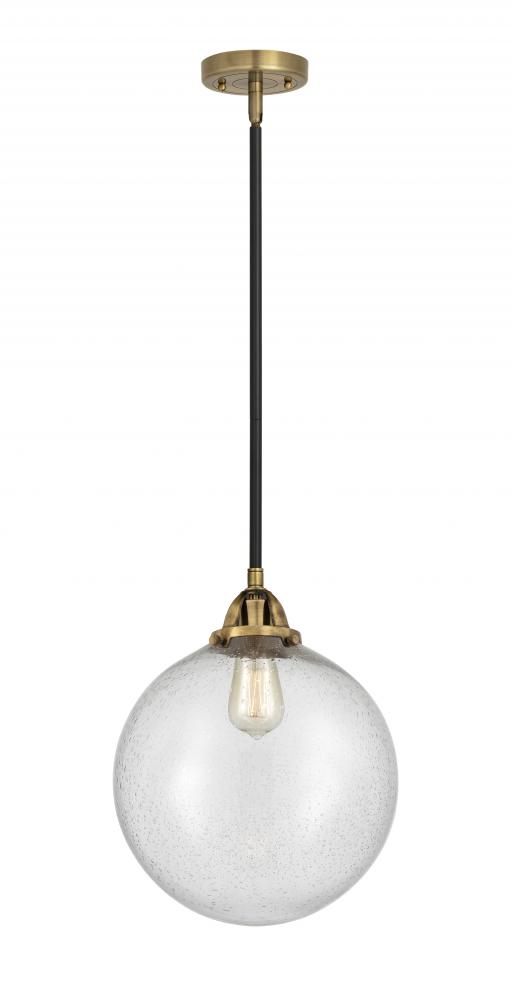 Beacon - 1 Light - 12 inch - Black Antique Brass - Cord hung - Mini Pendant