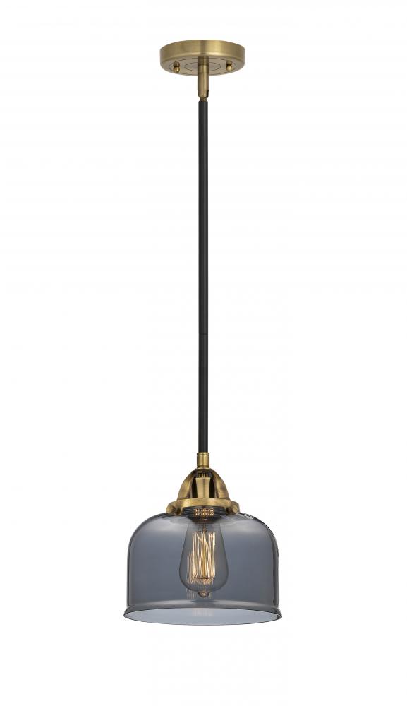 Bell - 1 Light - 8 inch - Black Antique Brass - Cord hung - Mini Pendant