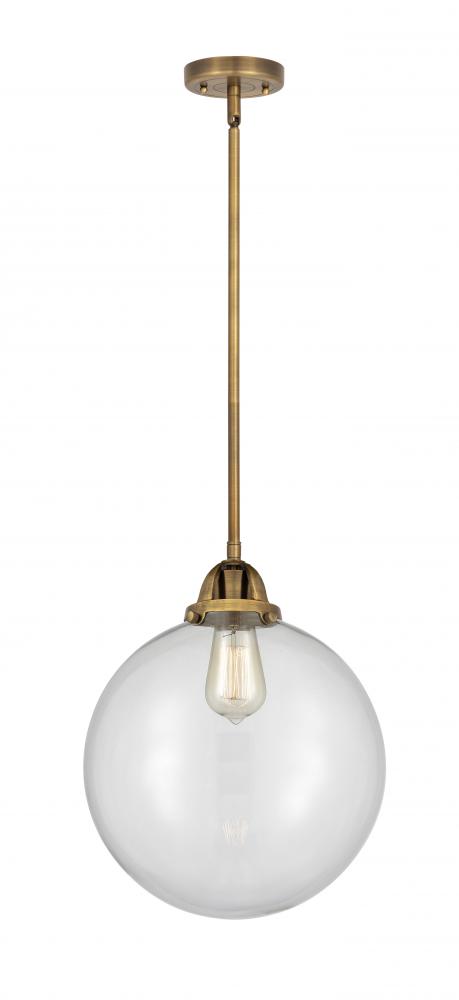 Beacon - 1 Light - 12 inch - Brushed Brass - Cord hung - Mini Pendant