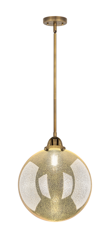 Beacon - 1 Light - 12 inch - Brushed Brass - Stem hung - Mini Pendant