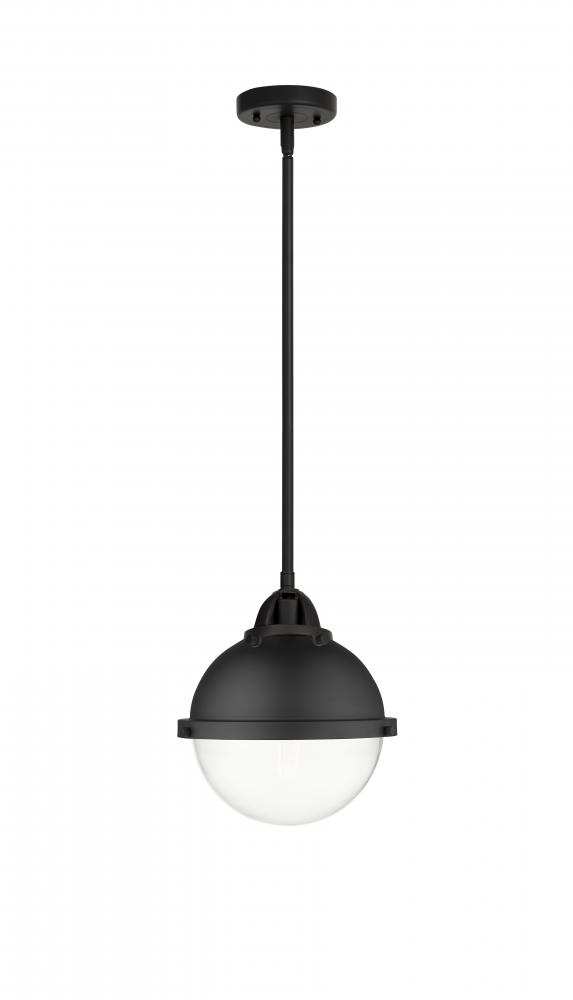 Hampden - 1 Light - 9 inch - Matte Black - Cord hung - Mini Pendant