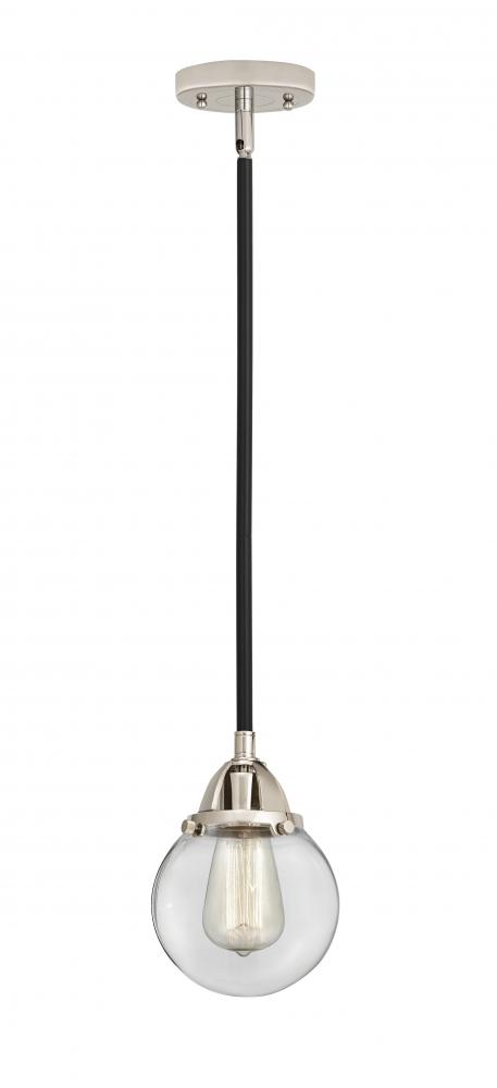 Beacon - 1 Light - 6 inch - Black Polished Nickel - Cord hung - Mini Pendant