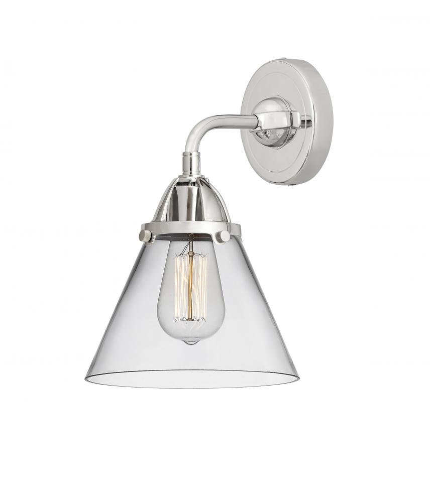 Cone - 1 Light - 8 inch - Polished Chrome - Sconce