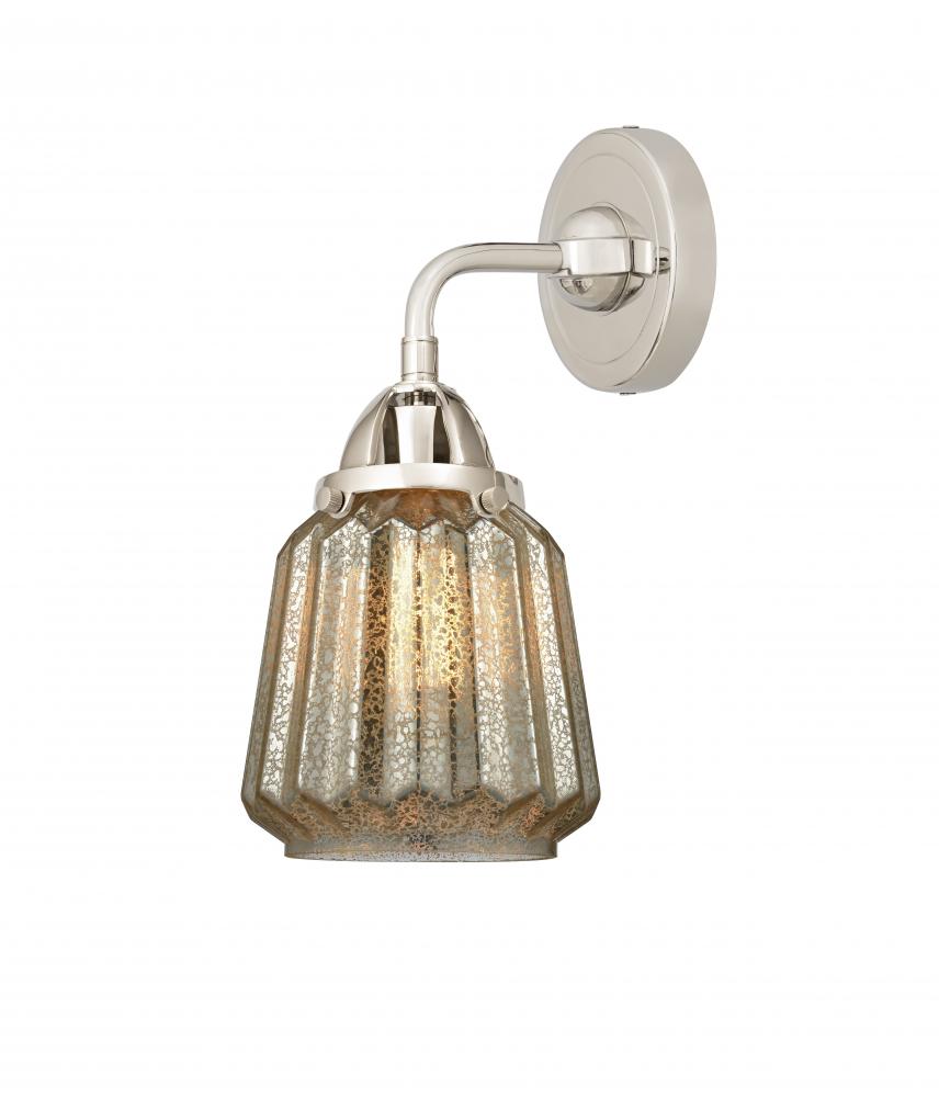 Chatham - 1 Light - 7 inch - Polished Nickel - Sconce