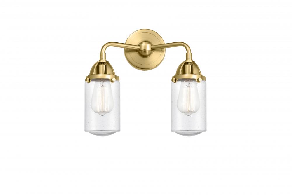 Dover - 2 Light - 13 inch - Satin Gold - Bath Vanity Light