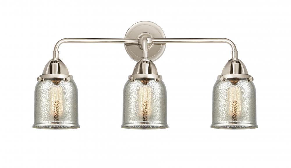 Bell - 3 Light - 23 inch - Polished Nickel - Bath Vanity Light