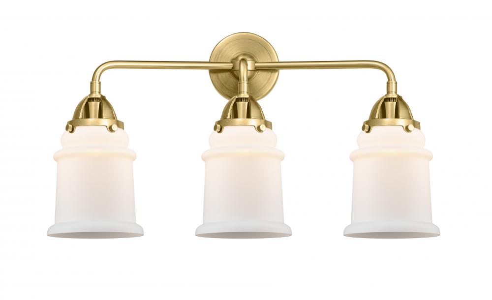 Canton - 3 Light - 24 inch - Satin Gold - Bath Vanity Light