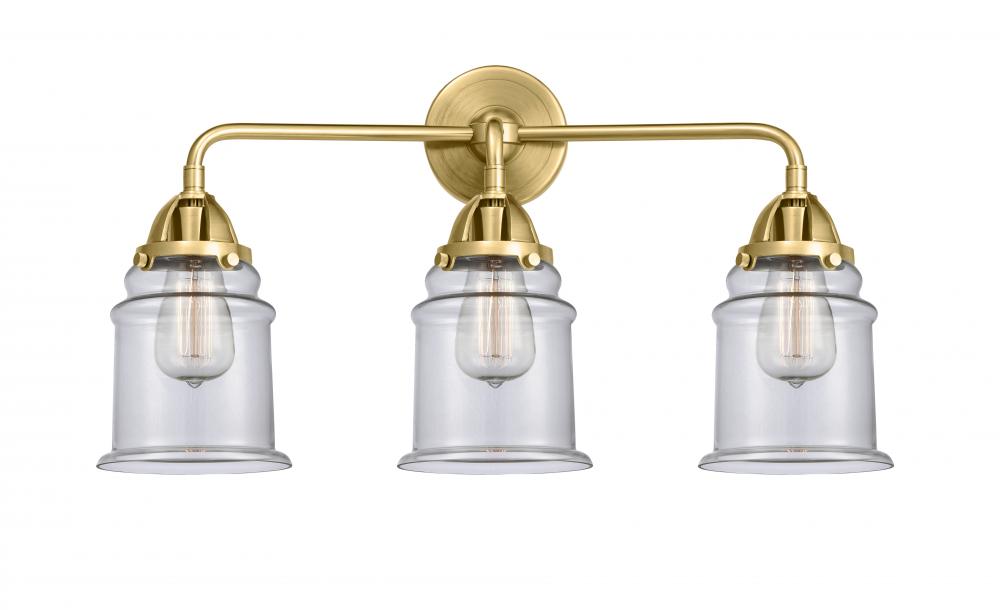 Canton - 3 Light - 24 inch - Satin Gold - Bath Vanity Light