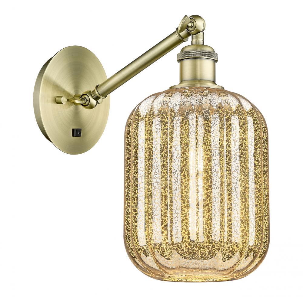 Preston Cylinder - 1 Light - 7 inch - Matte Black - Sconce