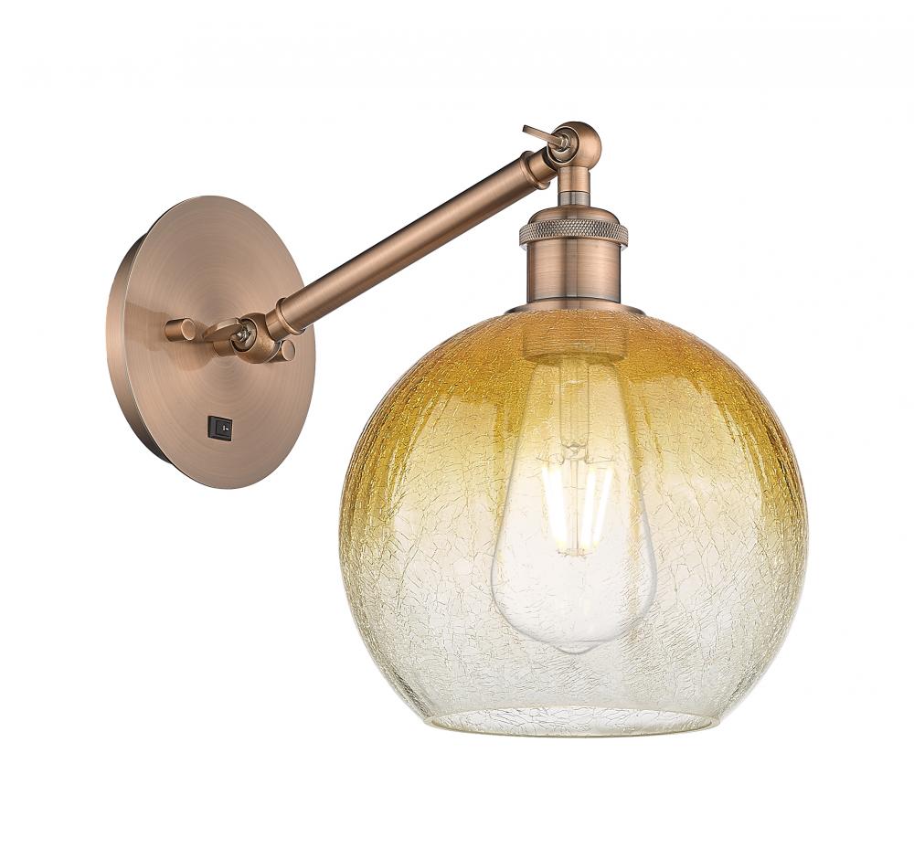Brookhaven Globe - 1 Light - 8 inch - Antique Copper - Sconce