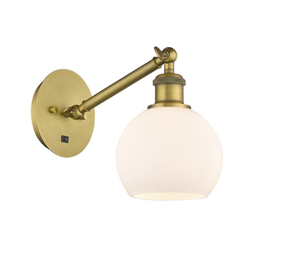 Athens - 1 Light - 6 inch - Brushed Brass - Sconce