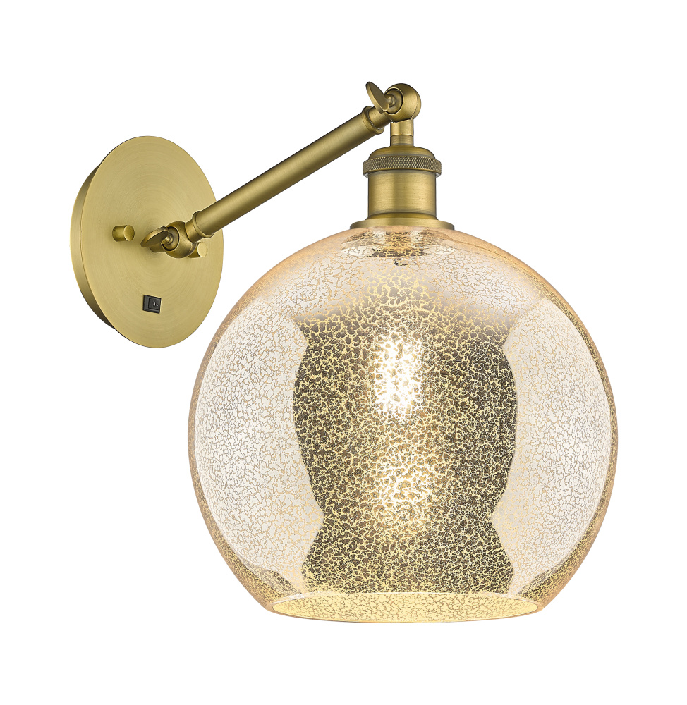 Athens - 1 Light - 10 inch - Brushed Brass - Adjustable - Sconce
