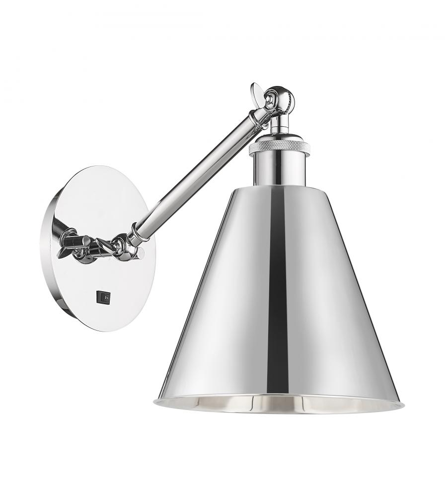 Berkshire - 1 Light - 8 inch - Polished Chrome - Sconce