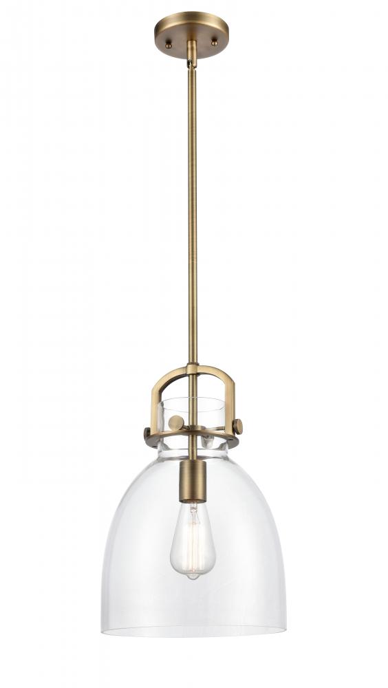 Newton Bell - 1 Light - 10 inch - Brushed Brass - Mini Pendant