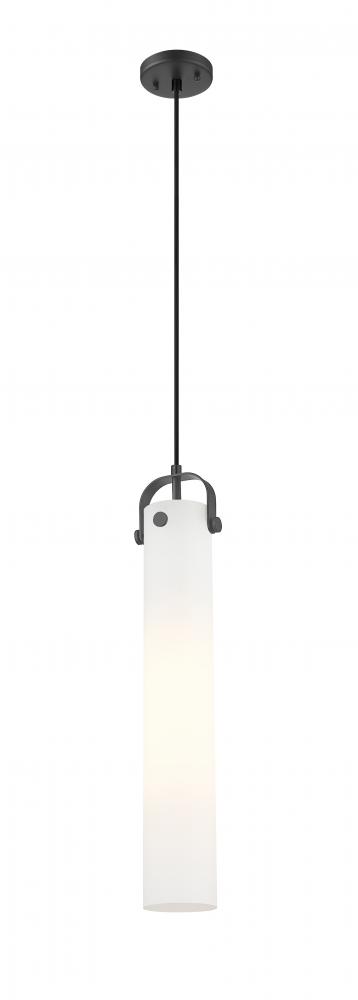 Pilaster - 1 Light - 4 inch Glass - Matte Black - Pendant
