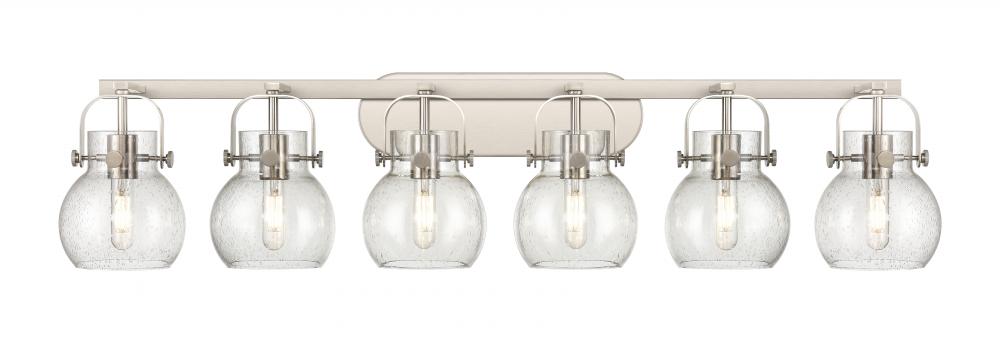 Pilaster II Sphere - 6 Light - 46 inch - Satin Nickel - Bath Vanity Light