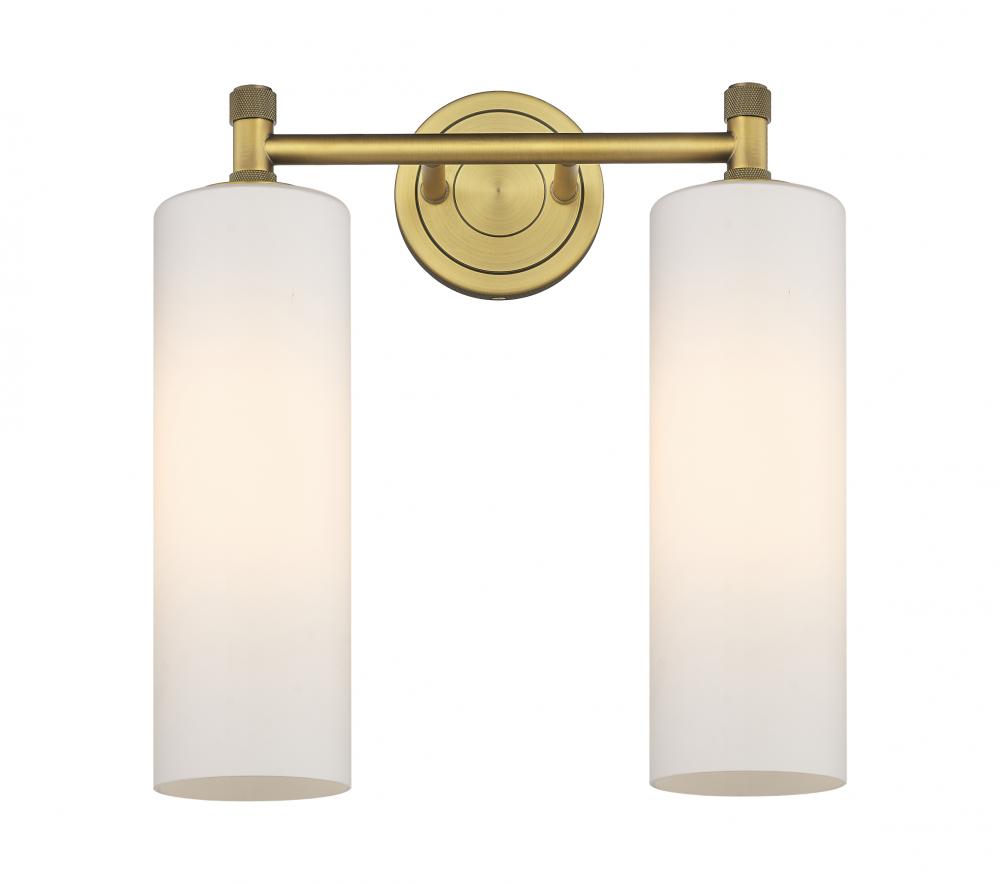 Crown Point - 2 Light - 14 inch - Brushed Brass - Bath Vanity Light