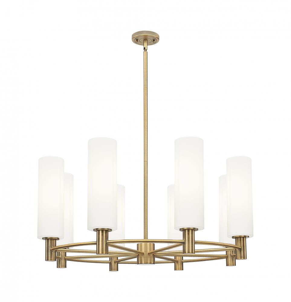 Crown Point - 8 Light - 32 inch - Brushed Brass - Chandelier