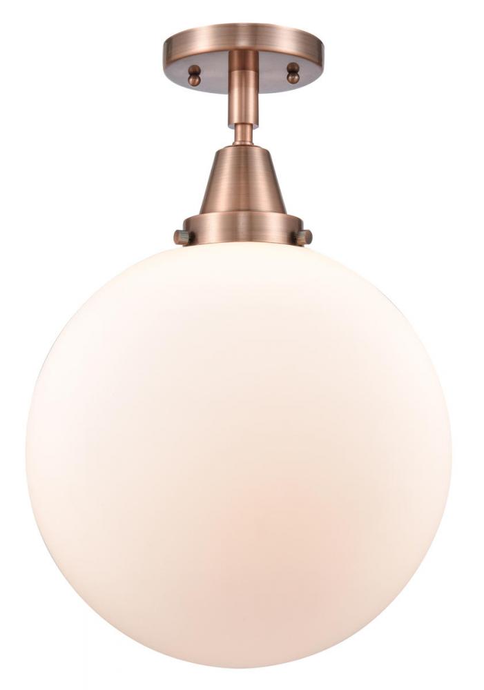 Beacon - 1 Light - 12 inch - Antique Copper - Flush Mount